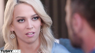 Bumfuck-Nosey Thin Platinum-blonde Madison Tempts Old Boy