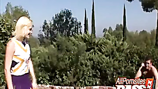 Outdoor Cheerleader Ally Ann Deepthroats Weenie And Gets Pummeled Rear end Fashion