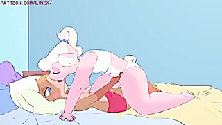 UNSHAVED LESBO HAVE VERY FIRST ORGY AT HOME -