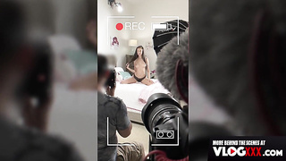Thin Hottie Eliza Ibarra Is A Monster Schlong Paramour Behind-the-scenes (Alex Vet)