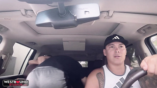 Huge-chested Latina Honey Kesha Ortega Pokes Man In Backseat Of Camper - Ortega Twins