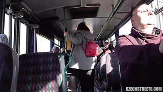 Czech Streets (139) Lucie Cougar Drilled In A Public Bus - Gloria Gucci