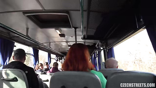 Czech Streets (139) Lucie Cougar Drilled In A Public Bus - Gloria Gucci
