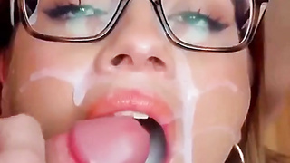 Buxomy JenKowski mass ejaculation cumslut