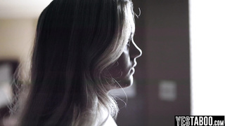 Huge-chested nubiles 3some with step parents