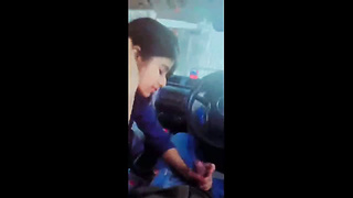 Indian Dame Bathing Grasp In [censored]