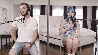 Blue Haired Babe Jewelz Blu Gets Wild & Messy with Her Unsighted Appointment Lucas Frost