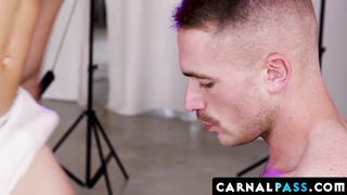 Mature Apolo Adrii crams Hugo Dupres arse entirely nude