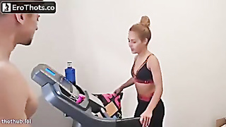 Light-haired Apolonia Lapiedra doing some fitness (Alexa Jordan, Jenny Baxter)