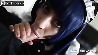 Kawaii Maid Offers up a Internal cumshot (Kawaii Doll)