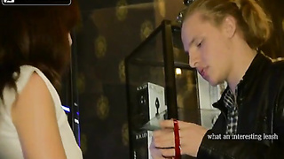 working in the store