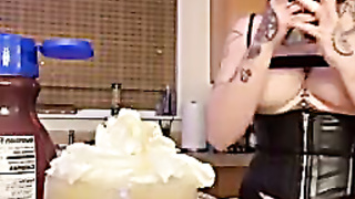 triplex celeste making coffee