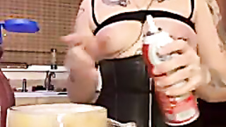 triplex celeste making coffee