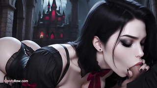 Big-chested Gothic Bombshell in Powerful Gonzo Castle Intercourse