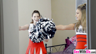 Promiscuous cheerleader teenie stepsis torn up