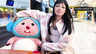 Super-cute Phat ass white girl Gal Receiving a Plush Plaything and Thanking Her with Her Beaver [free-for-all Sc...