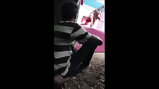 Indian Slender Wifey Suck off and Standing Pounding