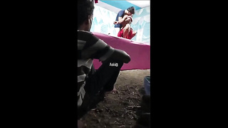Indian Slender Wifey Suck off and Standing Pounding