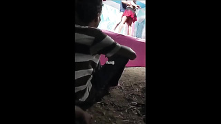 Indian Slender Wifey Suck off and Standing Pounding