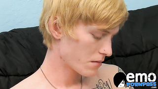Killer fresh model Dustin Dibella showcases his yam-sized contraption on web cam
