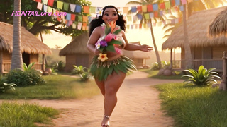 Good-sized Bum Bombshell Moana Plowed In Gang By Tribal Villagers