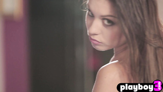Massive congenital globes blond passion posing