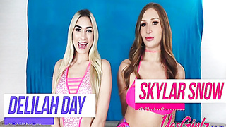 Delilah Day Skylar Snow Share Their Coochies