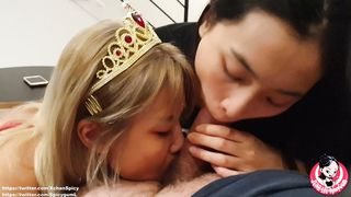 June Liu / SpicyGum Ft Xiaoyu - Japanese Japanese Teenies Dual Deepthroat Job (birthday)