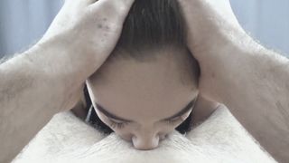 Глубокий минет, трах в горло.