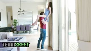 ExxxtraSmall - Adorable Lil Dark Haired Deep Throats A Giant Hard-On Dude