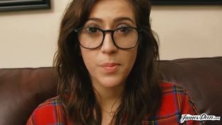 Nerdy Monstrous Melon YouTuber Sweetie April O'Neil and James Deen