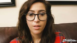 Nerdy Monstrous Melon YouTuber Sweetie April O'Neil and James Deen