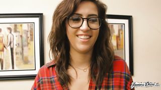 Nerdy Monstrous Melon YouTuber Sweetie April O'Neil and James Deen