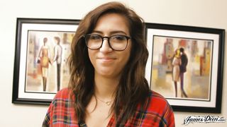 Nerdy Monstrous Melon YouTuber Sweetie April O'Neil and James Deen