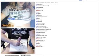 Scorching nineteen Yr elderly Omegle Gal Taunting for Cum-Shot