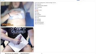 Scorching nineteen Yr elderly Omegle Gal Taunting for Cum-Shot