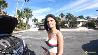 Roadside - Nice Latina Teenage Romped by Roadside Assistance