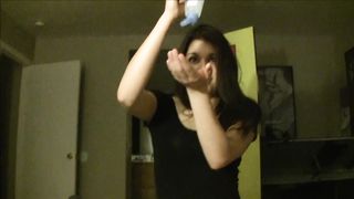 Selena attempts to make her aged Guy Jizz with her Delicate & Smallish Mitts but Fails