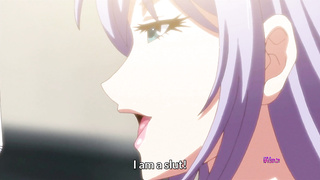 Manga porn Buxom Purple Hair Dame Lures Guy for Wild Orgy