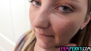 Stud pokes his stepsis dousing raw cunt