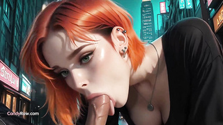 Cyberpunk Sandy-haired Gargling Spear