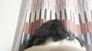 Goth lady dirty dances with her cork and