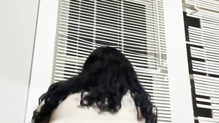 Punk damsel dirty dances herself overwhelm waiting