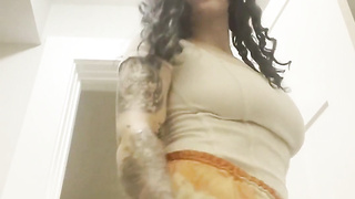 Punk female won't stop dirty dancing for you