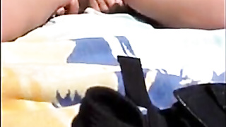 Me jerking at a public beach