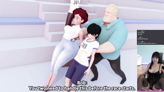 Elastigirl treats a humungous girthy dinky