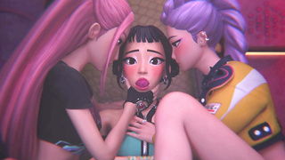 Full Supremacy Sapphic Female dominance FFF Three-way (THREE DIMENSIONAL Cartoon)