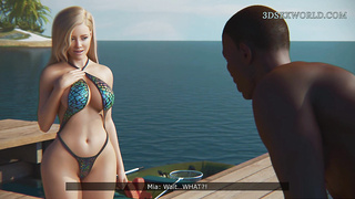 Giant CABOOSE Married Wifey Cheats on her Hubby on a Luxury Yacht with the BIG BLACK COCK Captain (3 DIMENSIONAL Anime)