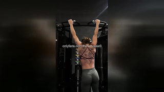 Buff 18yo Honey's Hard-core Bust Gush on TikTok Fail