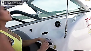Jerk Off Instructions - Ember Snow - on boat